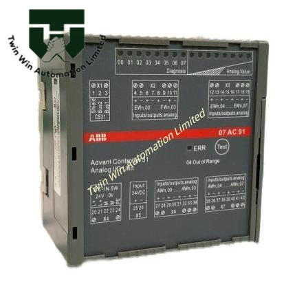 ABB 07AC91 Analog I/O Unit Advant OCS In Stock with Factory Sealed